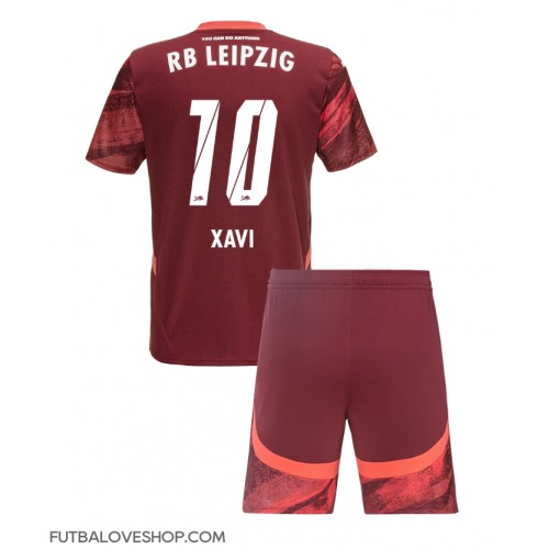 Dres RB Leipzig Xavi Simons #10 Preč pre deti 2024-25 Krátky Rukáv (+ trenírky)